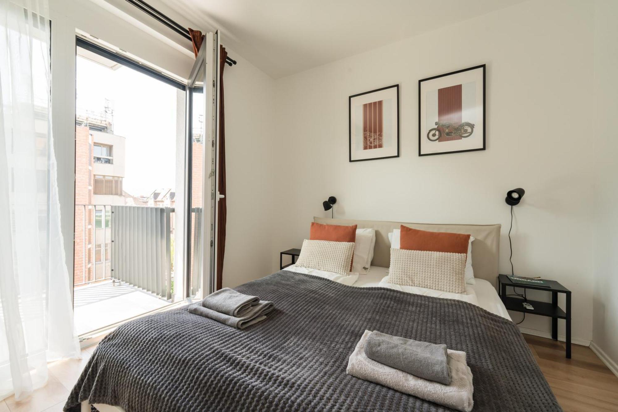 בודפשט Brand New Modern Apartment-2 Rooms-Balcony-Garage מראה חיצוני תמונה