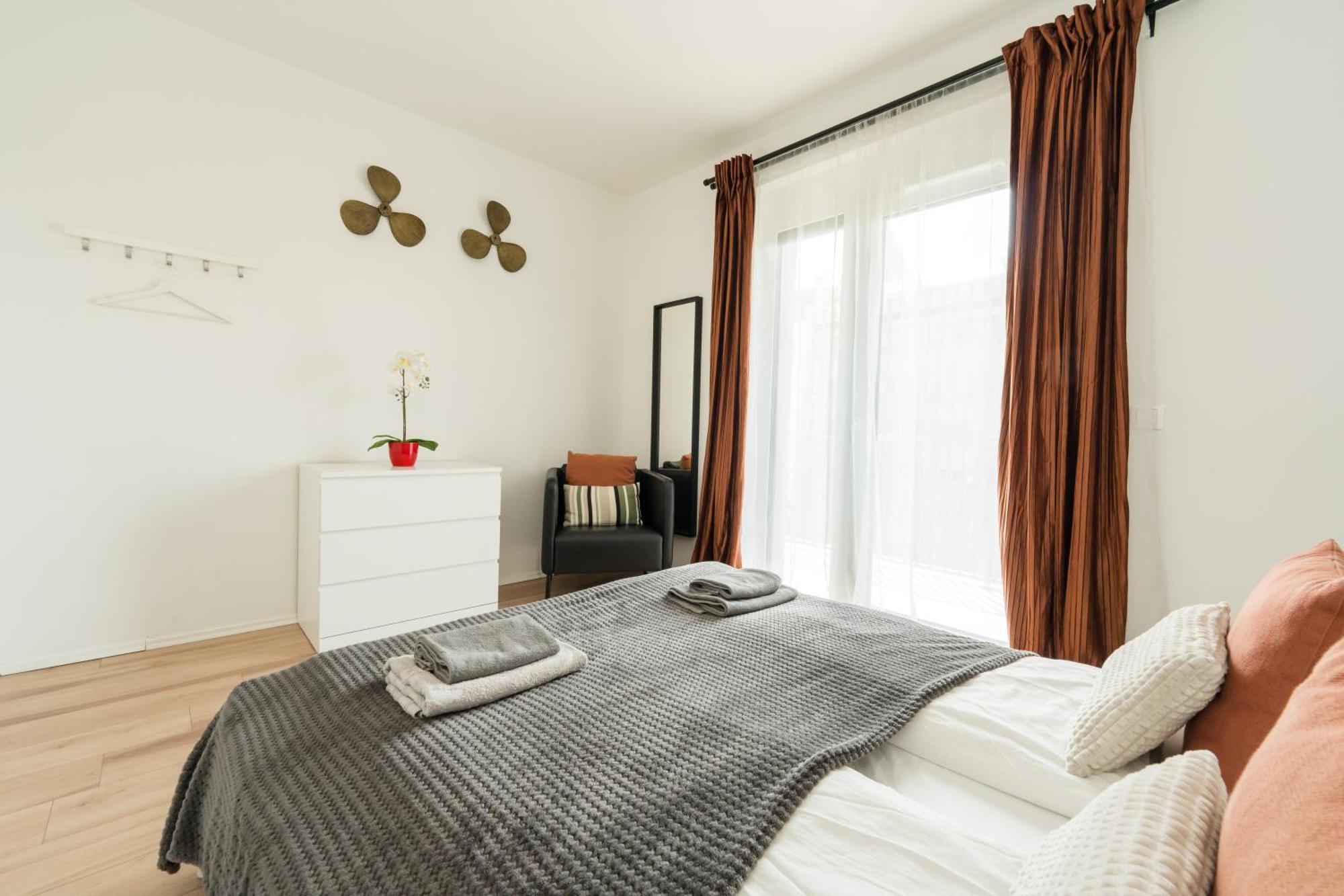 בודפשט Brand New Modern Apartment-2 Rooms-Balcony-Garage מראה חיצוני תמונה