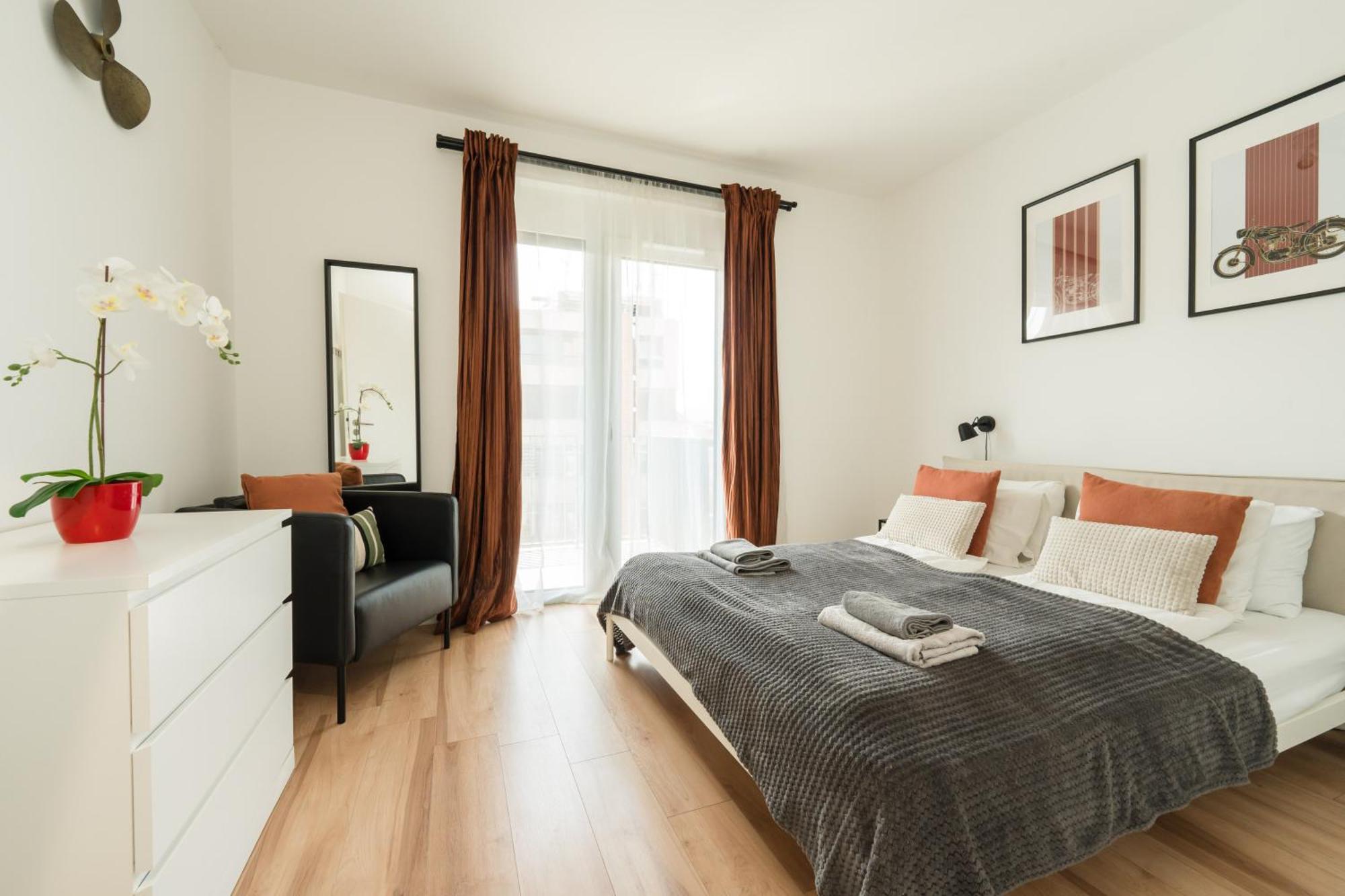 בודפשט Brand New Modern Apartment-2 Rooms-Balcony-Garage מראה חיצוני תמונה