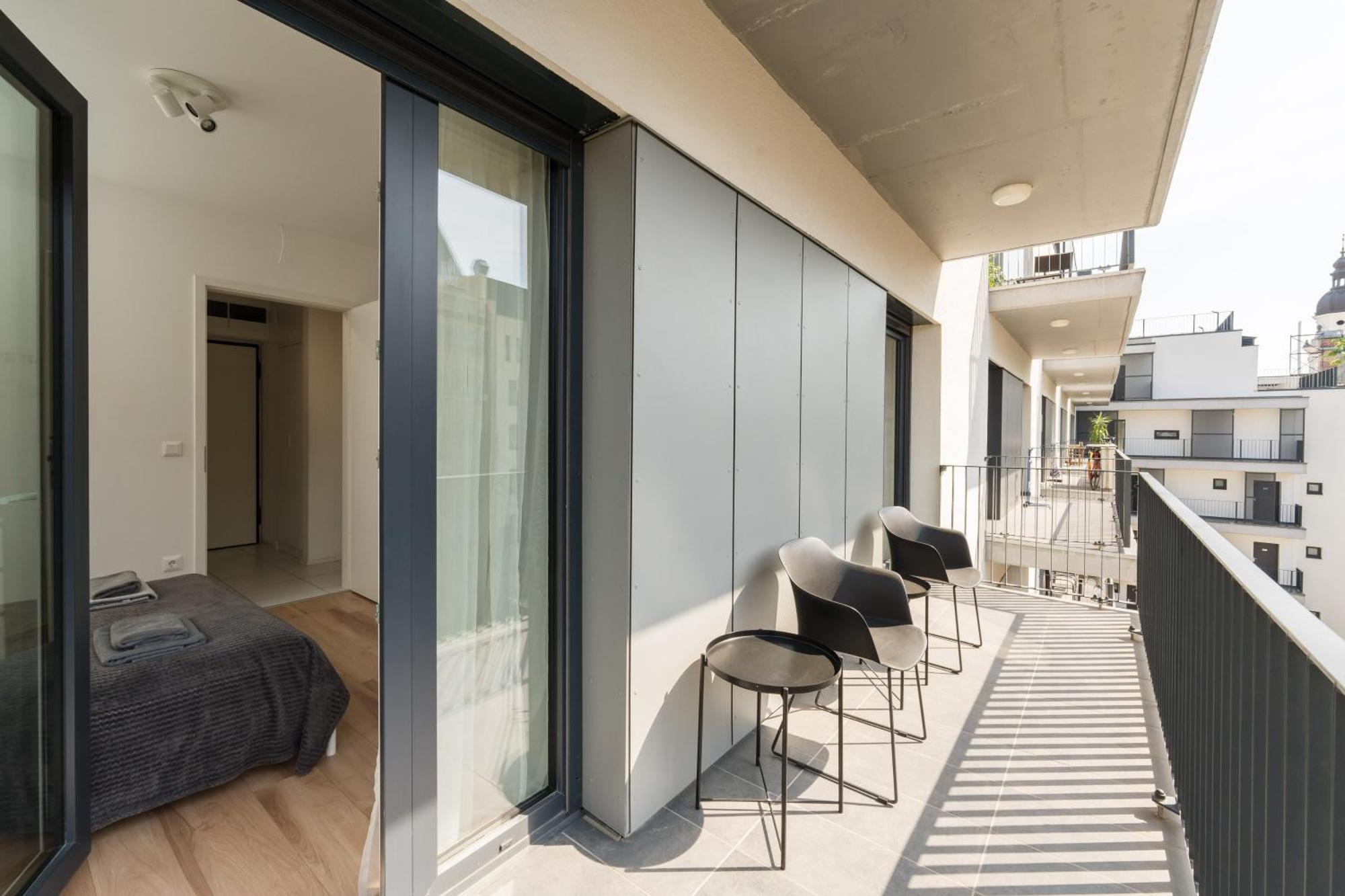 בודפשט Brand New Modern Apartment-2 Rooms-Balcony-Garage מראה חיצוני תמונה